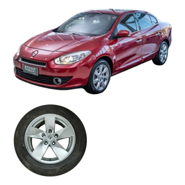 Pneu Roda Aro 16 5furos Renault Fluence 2014 2.0 Original Branco
