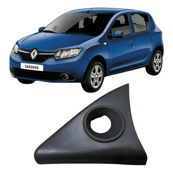 Acabamento Retrovisor Esquerdo Renault Sandero 2013-2019 - Preto