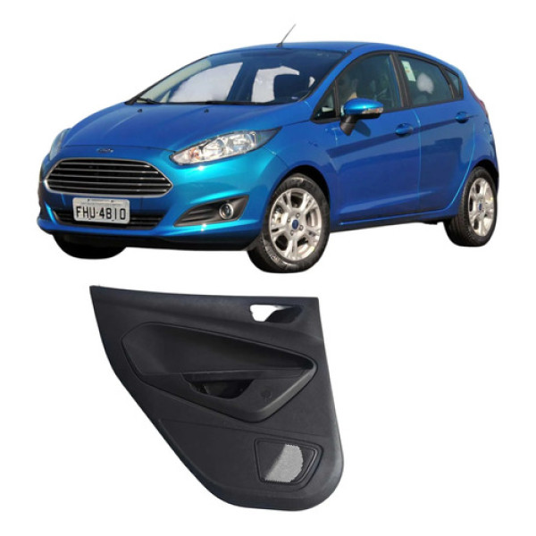 Forro Porta Traseira Esquerda Ford Fiesta 2014 8a61a27407 Preto