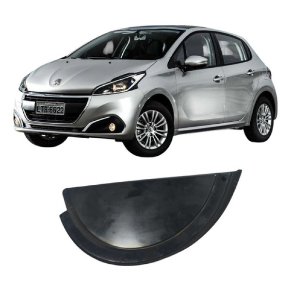 Moldura Vidro Traseiro Esquerda Peugeot 208 2017 9807376777 Preto
