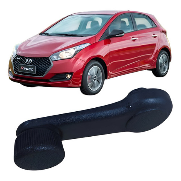Manivela Vidro Manual Traseiro Direito Hyundai Hb20 2017 Branco
