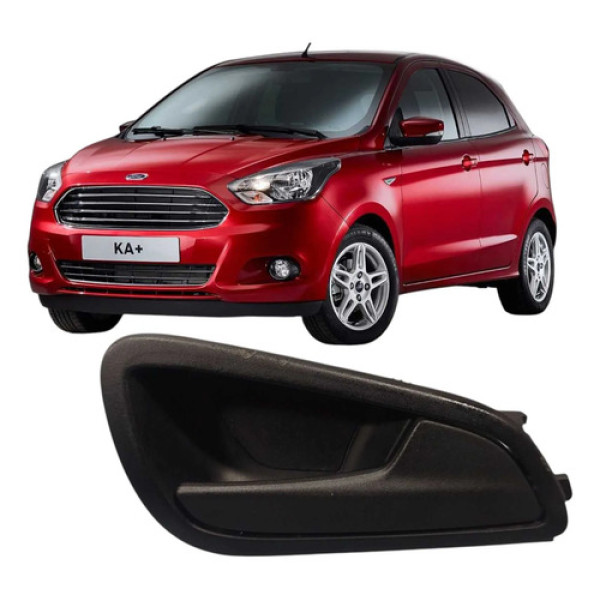 Maçaneta Interna Traseira Direito Ford Ka 1.0 2017-2020  Preto Traseira