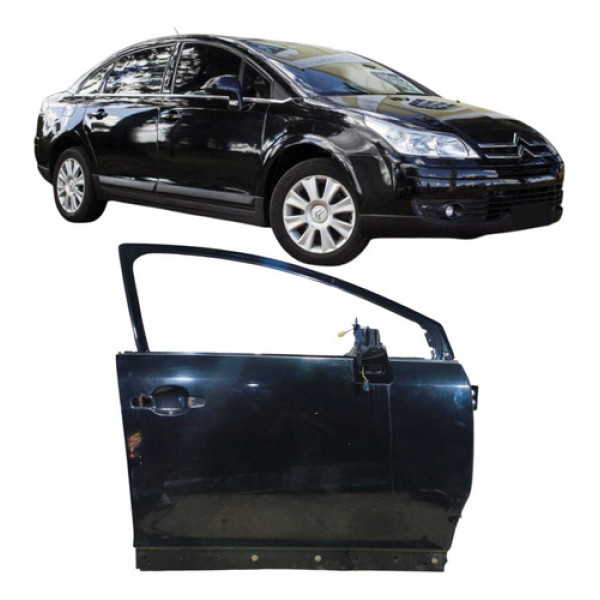 Porta Dianteira Direita Citroën C4 2009 2.0 Dianteira Direito Preto