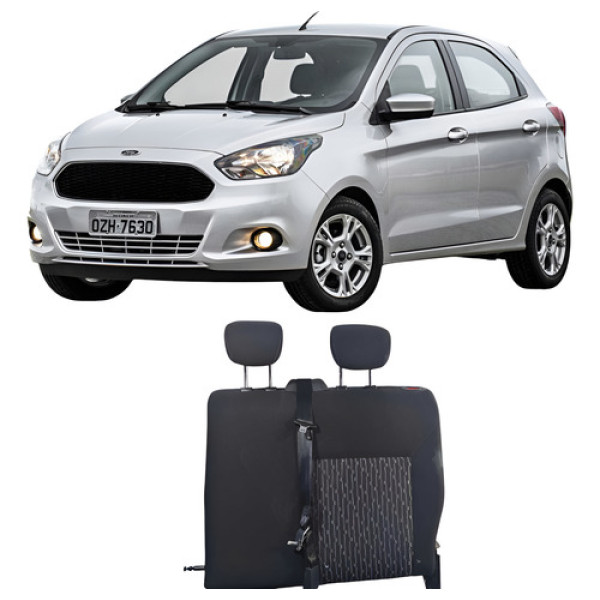 Encosto Banco Traseiro Esquerdo Ka 2017-2020 8a61b613b91 Preto