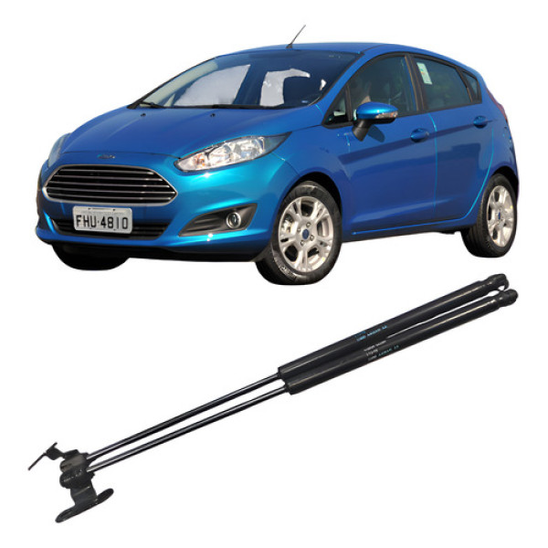 Par Amortecedor Tampa Traseira Mala Fiesta 2014 A 2018  .