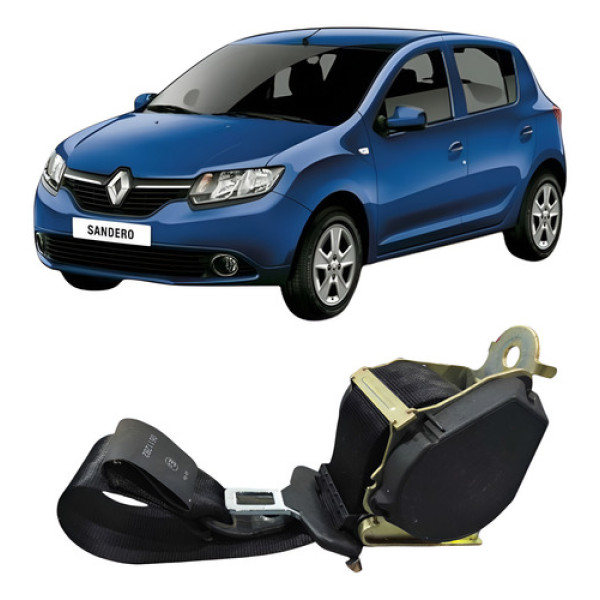 Cinto Traseiro Esquerdo Direito Renault Sandero 2014 A 2019,