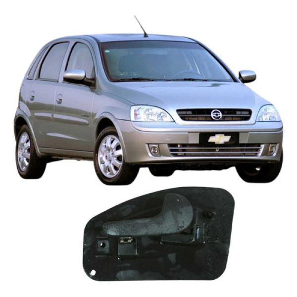 Maçaneta Traseira Direita Chevrolet Corsa 2006 1.8 Original Prateado Traseira