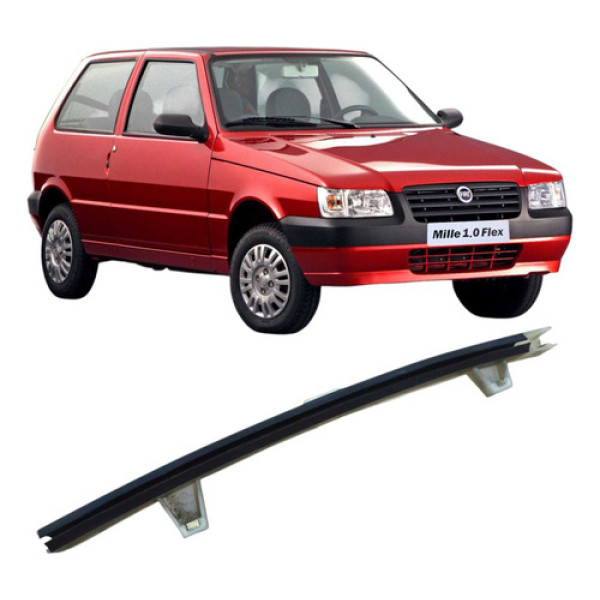 Guia Vidro Porta Lado Esquerdo  Fiat Uno Mille 2006 50006421 Branco