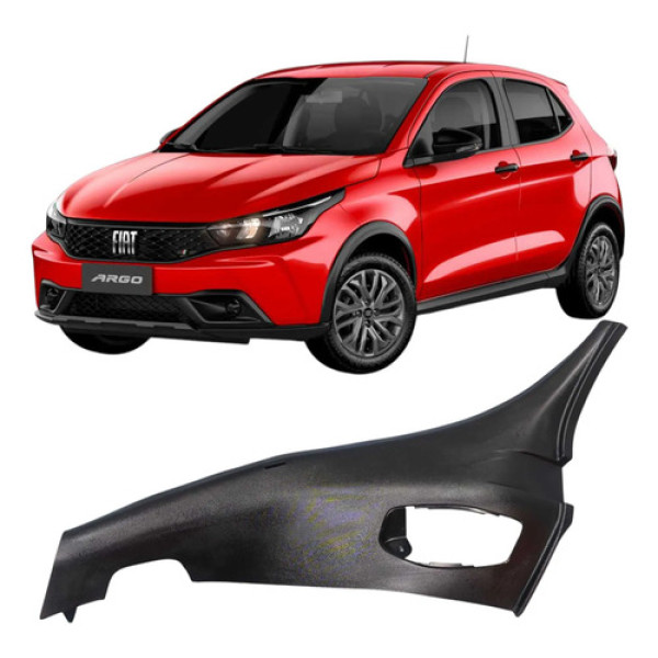 Acabamento Soleira Banco Traseiro Esquerdo Fiat Argo 2023  Preto