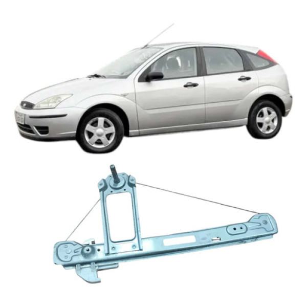 Máquina Vidro Manual Traseira Direita Ford Focus 1.6 2007 