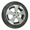 Roda Liga Aro 17 5 Furos Chevrolet Cruze 2013 1.8 Original Prateado