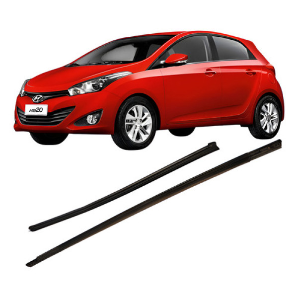 Par Pestana Porta Dianteira Direito Hyndai Hb20 2014-2019  . Preto