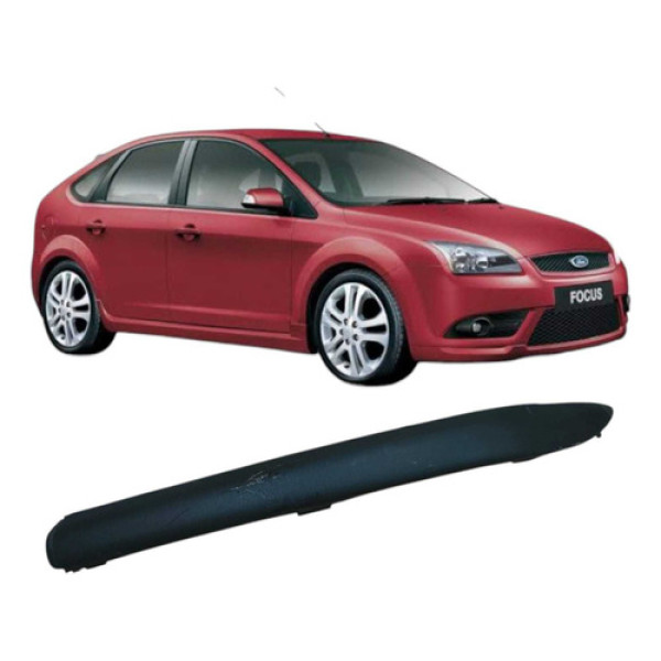 Moldura Parachoque Traseiro Esquerdo Ford Focus 2008 Prata