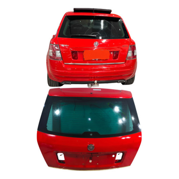 Tampa Traseira Porta Malas Vermelho Fiat Stilo 2009 Dualogic Vermelho
