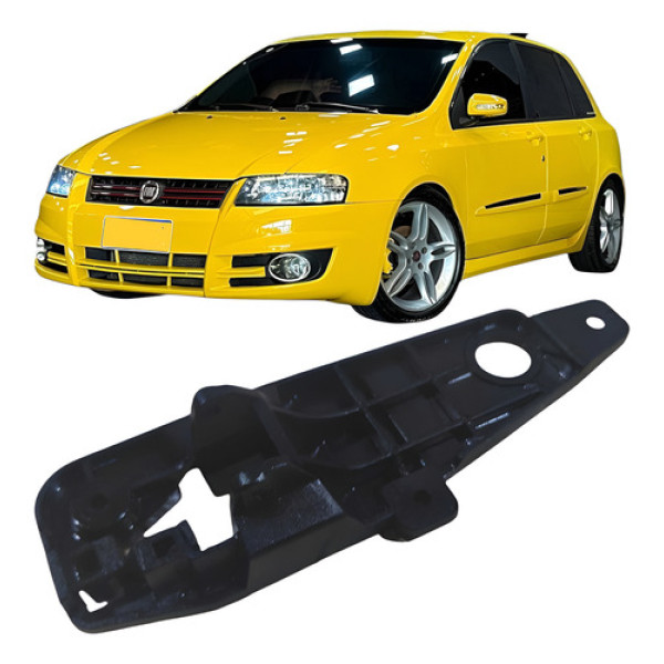 Suporte Maçaneta Interna Dianteiro Esquerdo Fiat Stilo 2009 Vermelho Dianteira