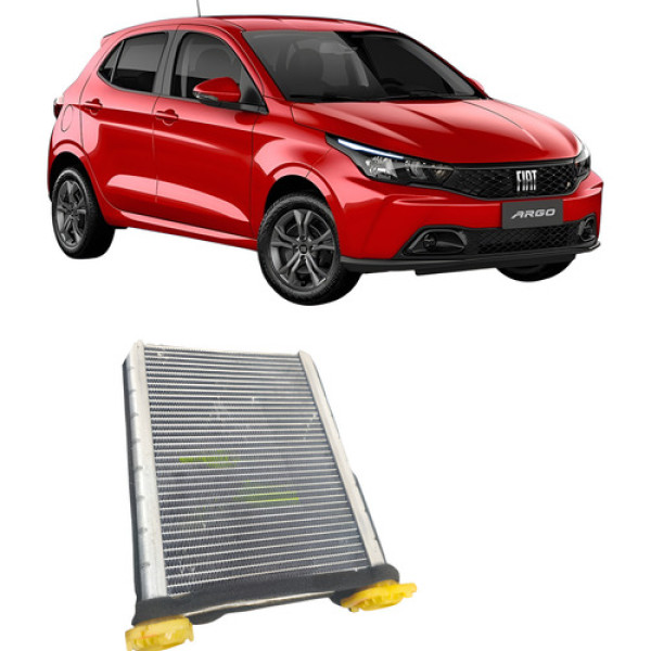 Radiador Caixa De Ar Condicionado Fiat Argo 2023  Prata