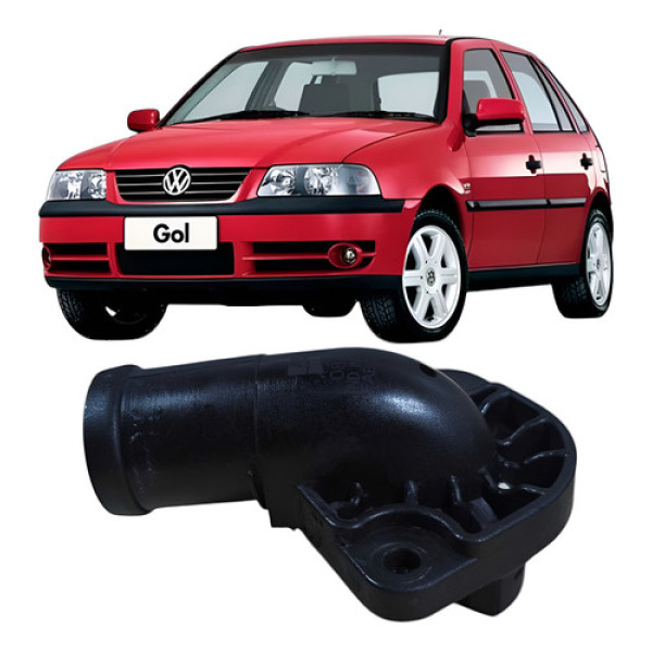 Cotovelo Carcaça Válvula Termostática Vw Gol 1.0 4c 2005