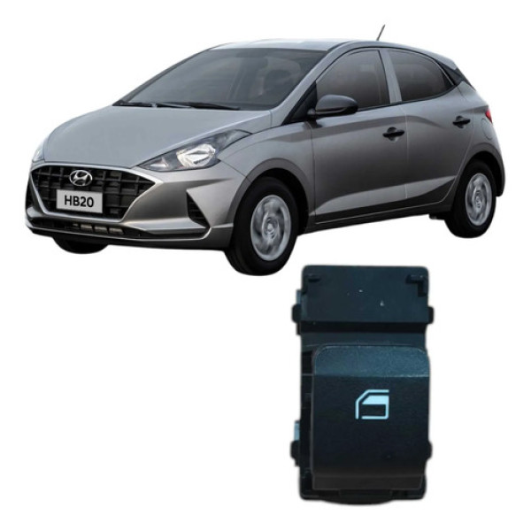 Interruptor Vidro Traseiro Esquerdo Hb20 2020 93581k2000nnb