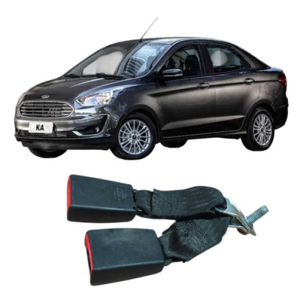Femea Cinto Traseiro Ford Ka 2019 1.5 3c Original Preto