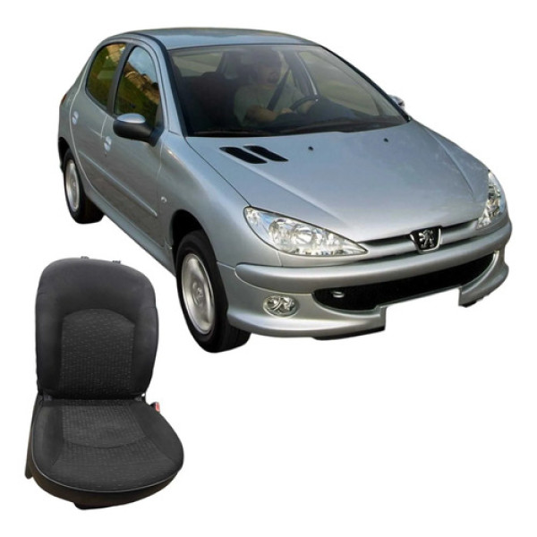 Banco Dianteiro Direito Peugeot 206 2008 1.4 4p Original Preto