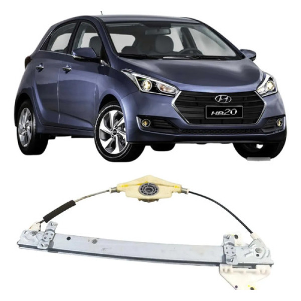 Máquina Vidro Traseira Direita Hyundai Hb20 1.0 2014-2019 