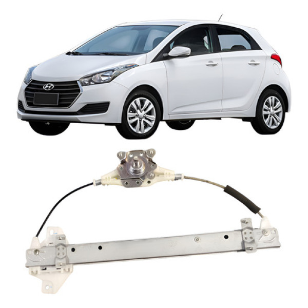 Máquina Traseira Esquerda Hyundai Hb20 1.0 3c 2017-2021. Branco