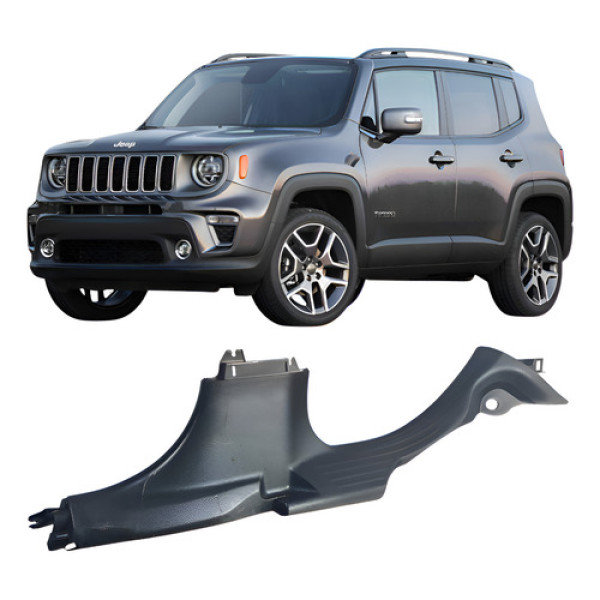 Soleira Traseira Direita Renegade 2016 A 2019 73579337 Preto Preto