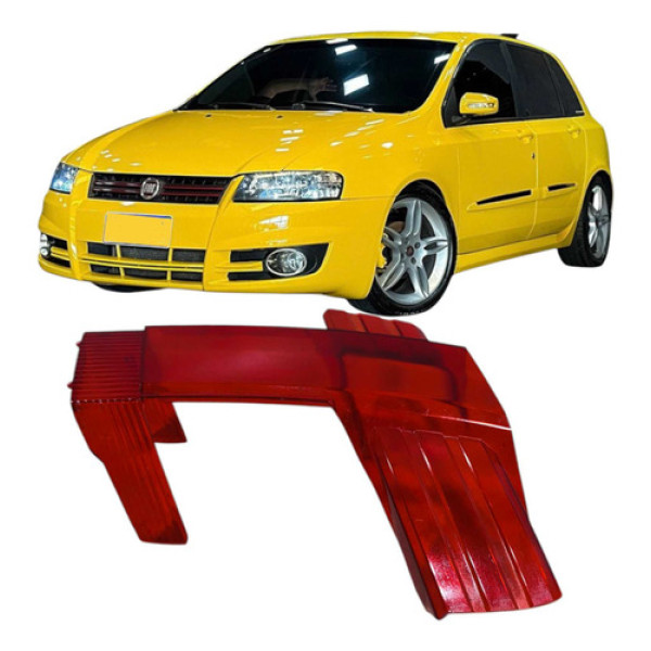 Lente Vermelha Lanterna Traseiro Direito Fiat Stilo 2009 Vermelho