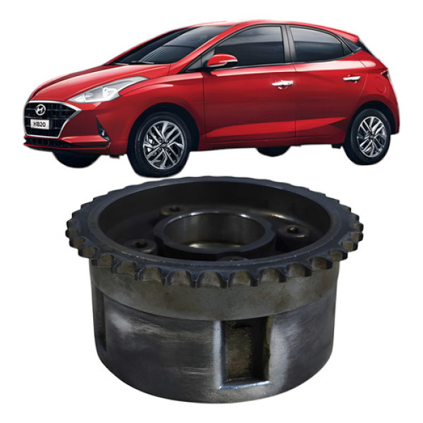 Polia Dentada Do Comando Admissão Hyundai Hb20 1.0 3c 2021 Dourado