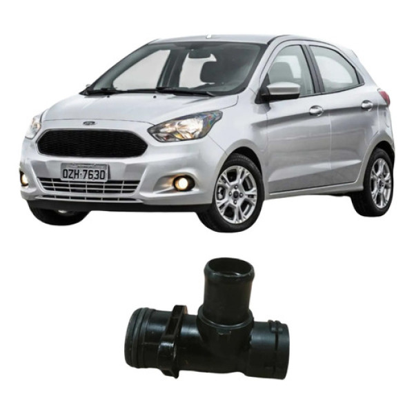 Conexão Bomba Agua Ford Ka 2017 1.0 3c Cm5g8a529 Original