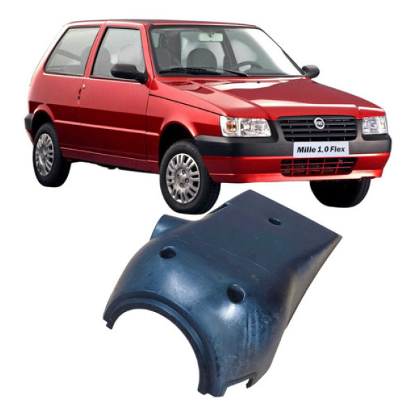 Acabamento Inferior Coluna Fiat Uno Mille 2006 1.0 2p Preto