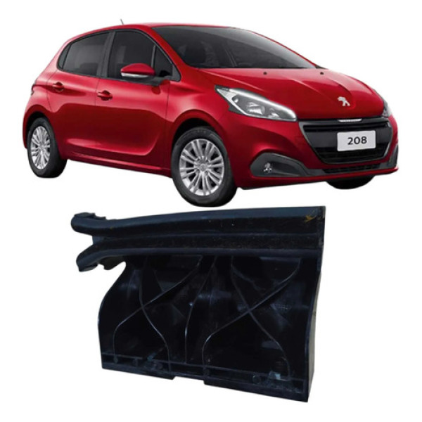 Guia Interno Vidro Dianteiro Esquerdo Peugeot 208 1.2 2019 Preto