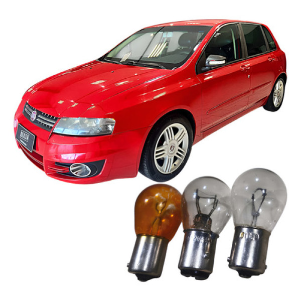 Jogo 3 Lâmpadas Lanterna Traseira Fiat Stilo 2009