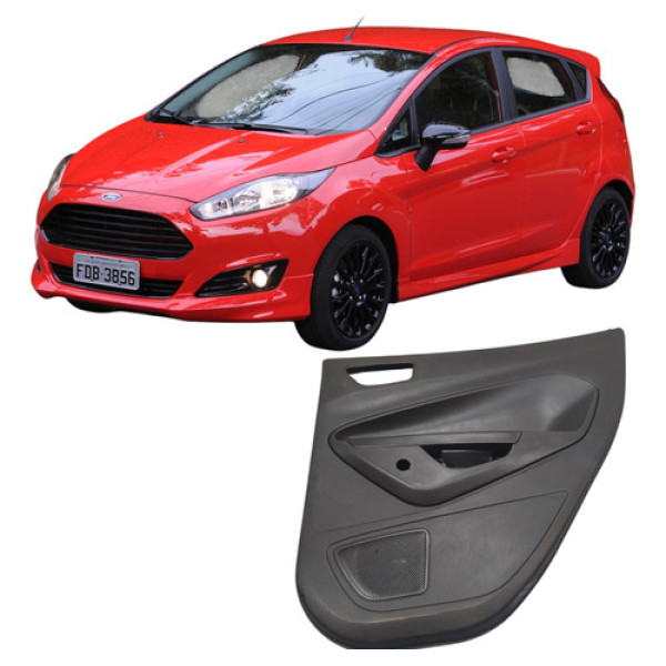 Forro Porta Traseira Ld Ford New Fiesta 2014 2018 8a61a27406