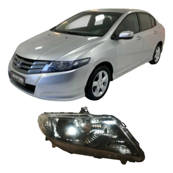Farol Dianteiro Lado Direito Honda City 2011 2121581 Direito/passageiro
