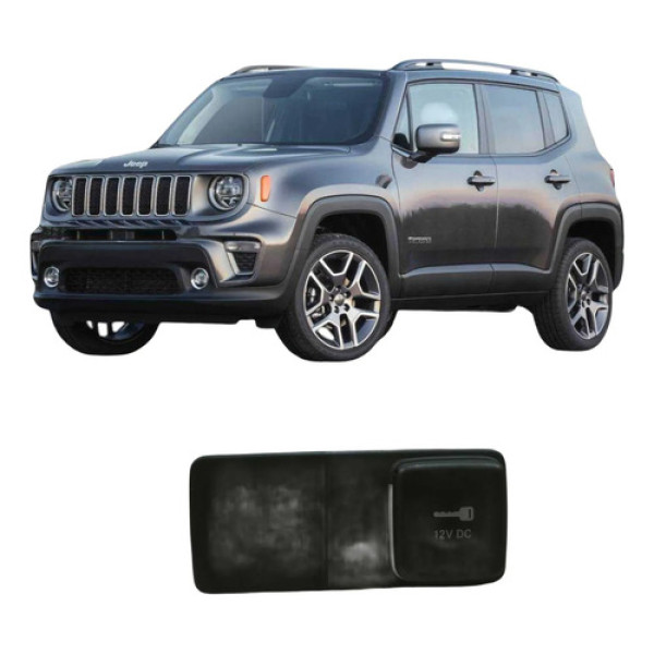 Tomada 12 V Jeep Renegade 2019 1.8 Original 100243666 Preto