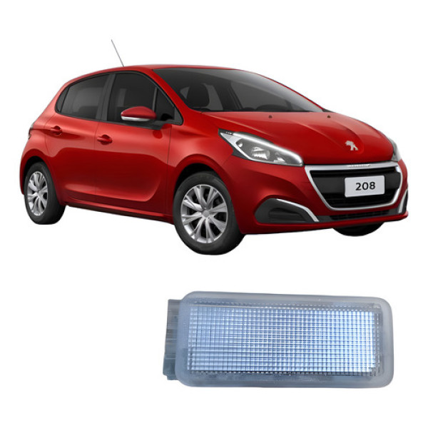 Lanterna Suporte Bagagito Esquerdo Peugeot 208 2019 Prata  Prata