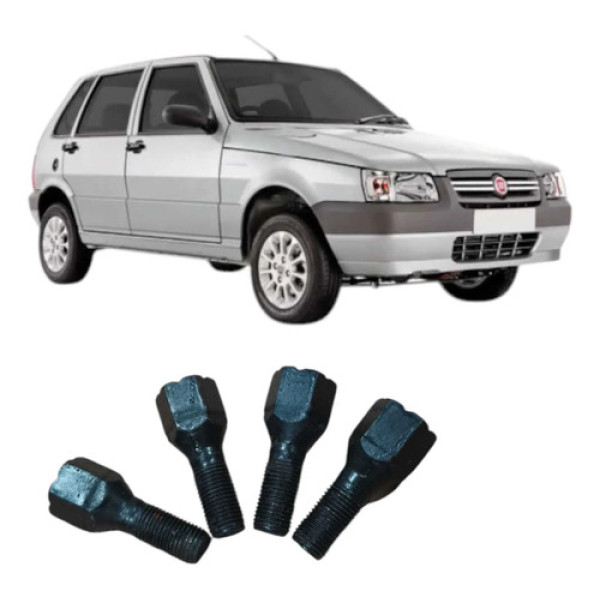 Jogo 4 Parafusos Roda Fiat Uno Mille 1.0 2004 Original