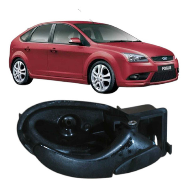 Macaneta Interna Lado Direito Ford Focus 2008 Xs41a22600ak Prata Dianteira/traseira