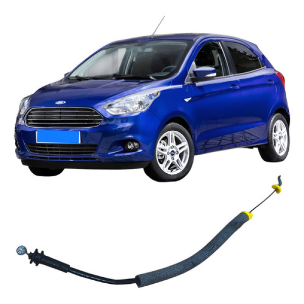 Cabo Fechadura Traseira Esquerda Ford Ka 2018 C19209 Preto Preto