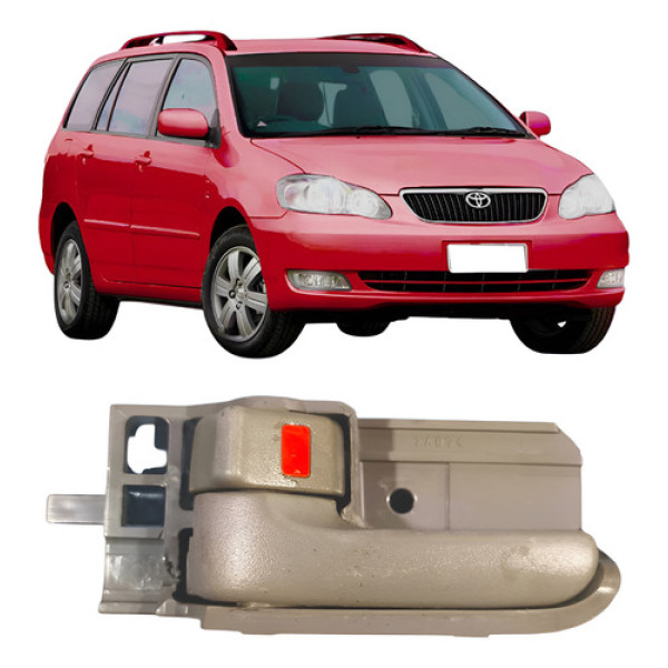 Maçaneta Dianteiro Esquerdo Corolla Fielder 2005-2008  Cinza Dianteira