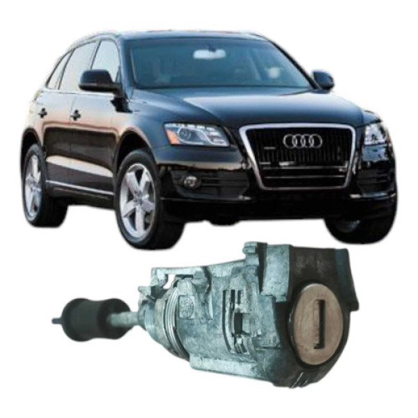 Miolo Maçaneta Dianteira Esquerda Audi Q5 2012 Original Preto Dianteira