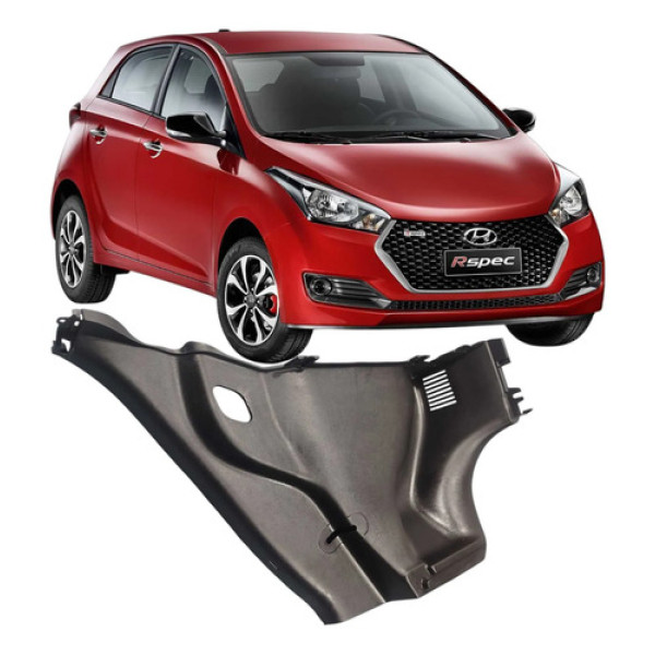 Acabamento Forro Esquerdo Porta Mala Hyundai Hb20 Hatch 2018