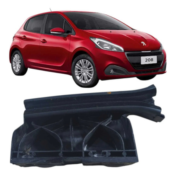 Canaleta Guia Vidro Dianteiro Direito Peugeot 208 2019 Preto