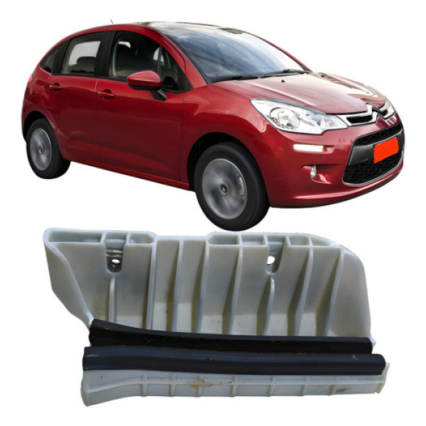 Guia Vidro Traseira Direita Citroën C3 2013 9682972680  Branco
