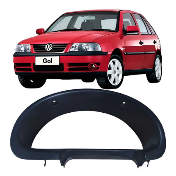 Moldura Painel Instrumento Volkswagen Gol 2005 377857059a Prateado