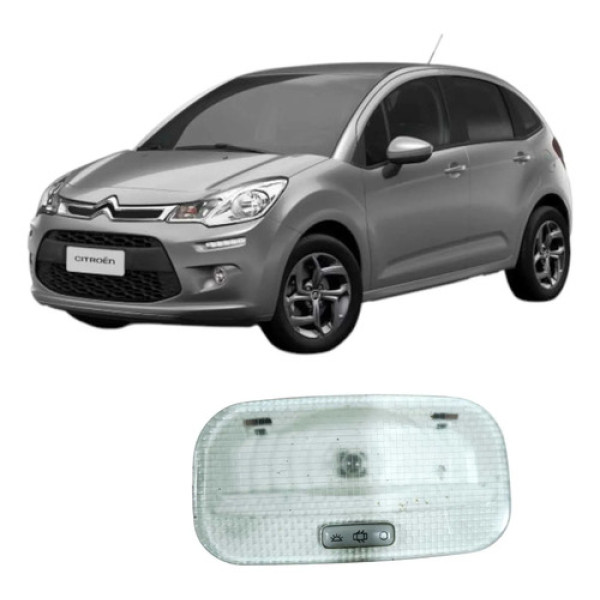 Luz Teto Cortesia Citroen C3 2013 Original 9680717080