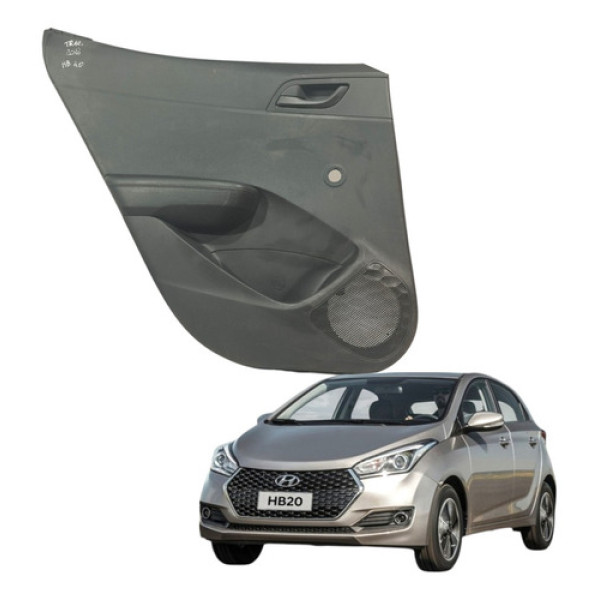 Painel Forro Porta Traz Esquerda Hb20 1.0 Flex 4p 2021 Preto Preto