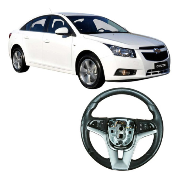 Volante Direção Chevrolet Cruze Sedan 2013 1.8 Original Preto