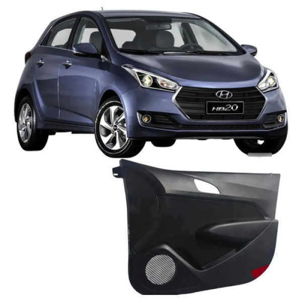 Forro Porta Dianteira Direita Hb20 2014-2019 823401s010 Preto